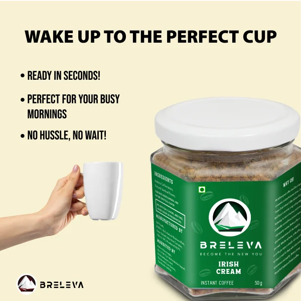 Irish Cream Instant Coffee | 50g Jar - Image 2